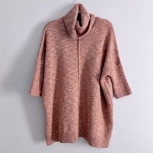 ASOS Chunky Oversized Cowl Neck Dolman Sleeve Fall Colors Long Knit Sweater